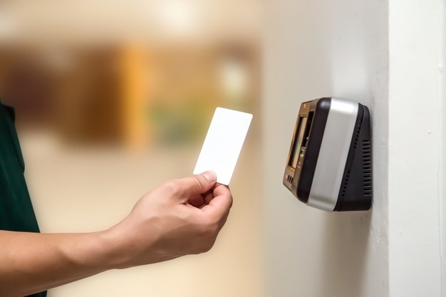 Access Control System Entering Pin Photo