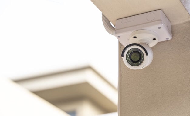 Photo of CCTV Camera installed on the Ceiling